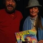 w/ Johanna Lawrenson, Abbie Hoffman's wife, at a performance of ABBIE.